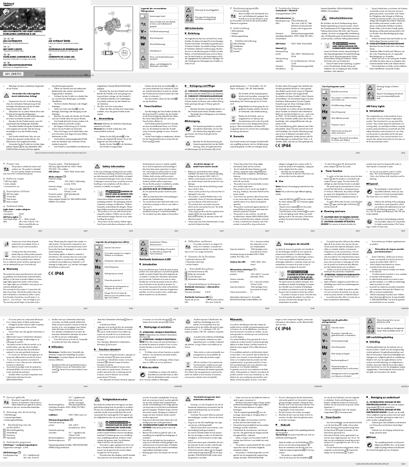 Imagen de la primera página del manual del dispositivo IAN 288595