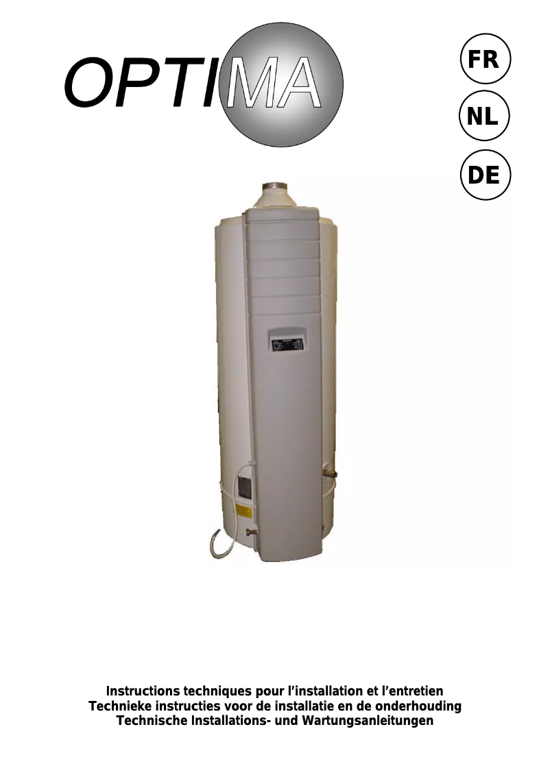 Página 1 del manual Manual de usuario Ariston Thermo Optima 12