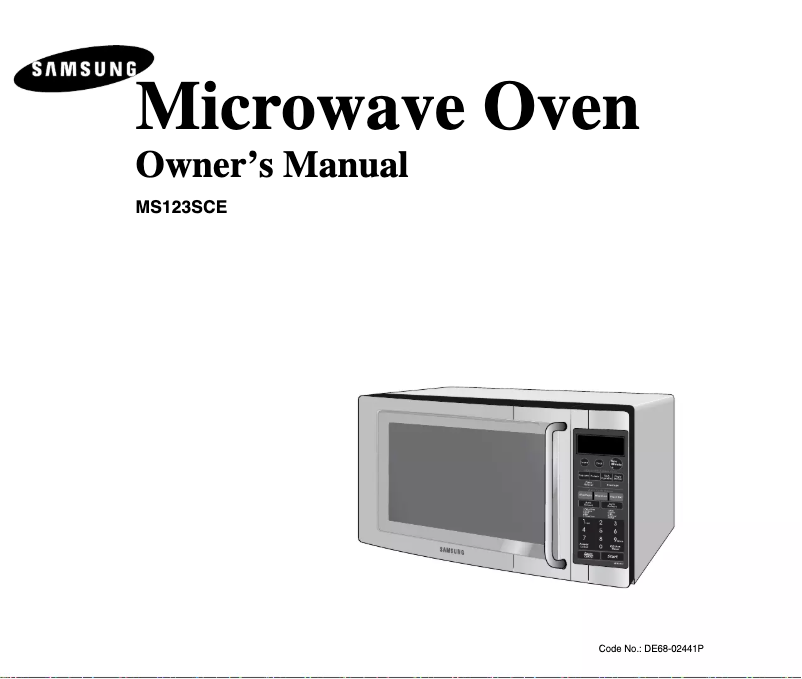 Imagen de la primera página del manual del dispositivo MS123SCE