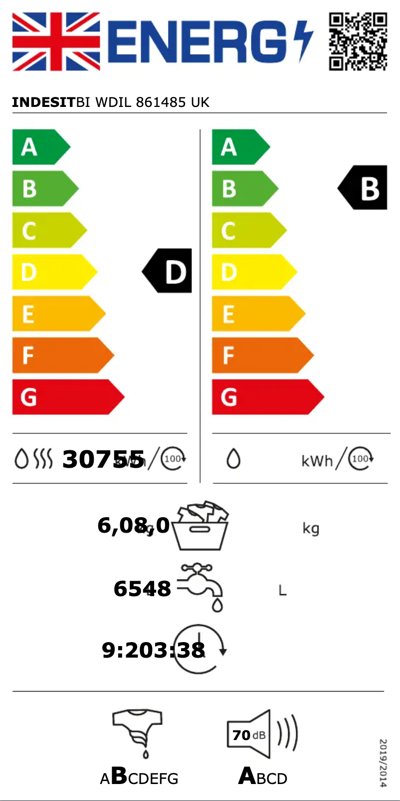 Imagen de la primera página del manual del dispositivo BI WDIL 861485 UK