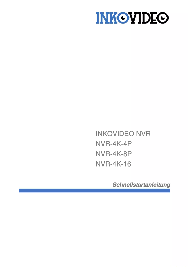 Página 1 del manual Manual de usuario Inkovideo NVR-4K-8P