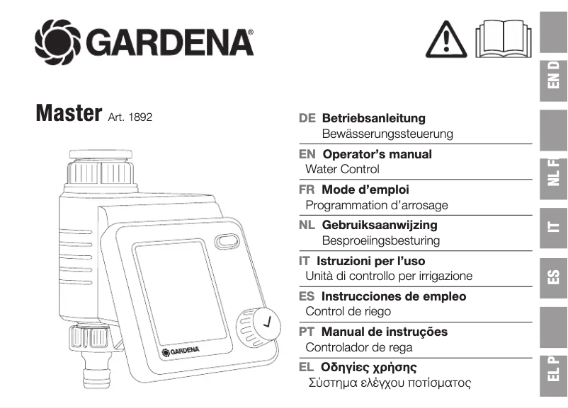 Página 1 del manual Manual de usuario Gardena Master 1892