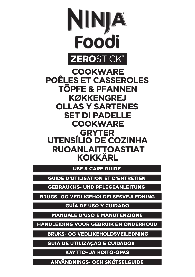 Página 1 del manual Manual de usuario Ninja Foodi Zerostick C30422EU