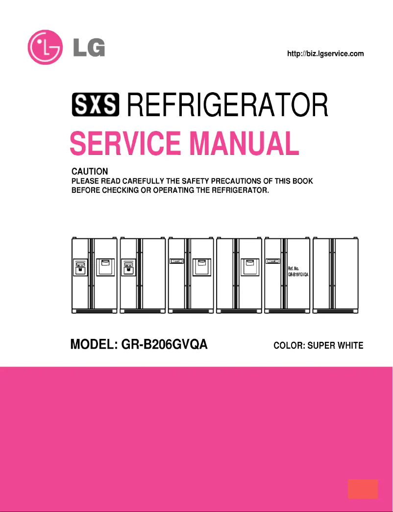 Imagen de la primera página del manual del dispositivo GR-B197GVQA
