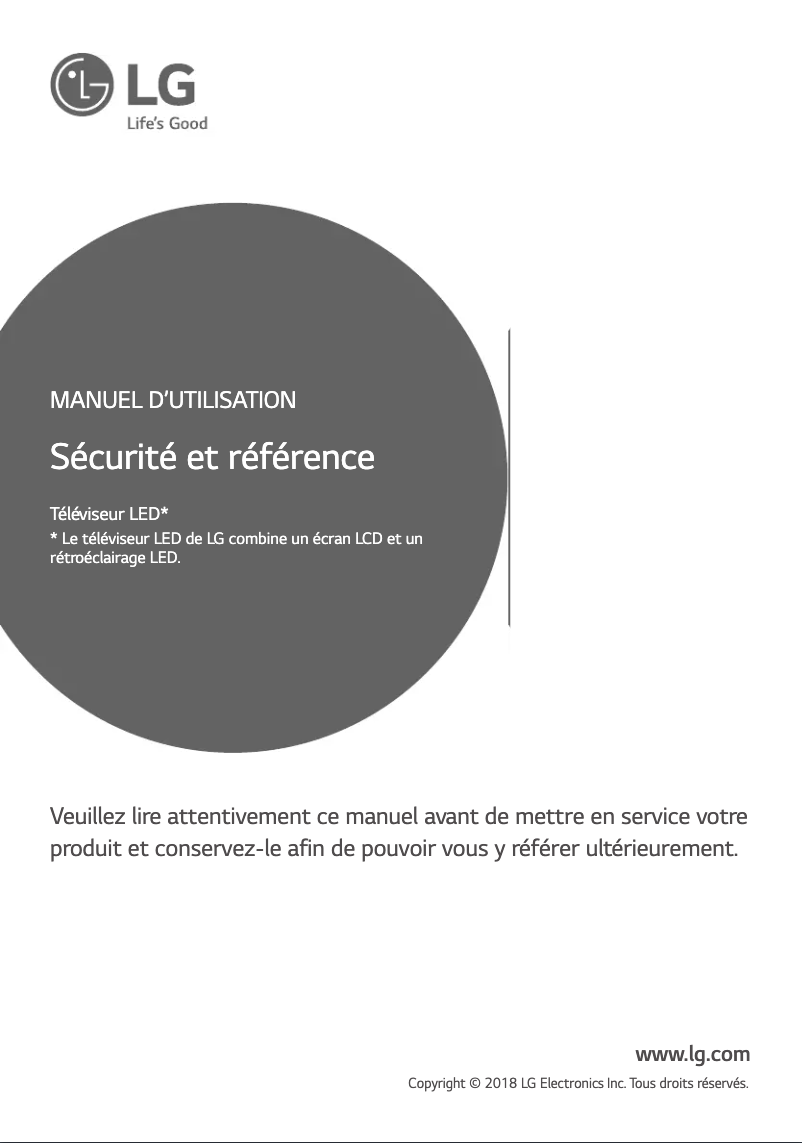 Imagen de la primera página del manual del dispositivo 32LK510BPVD