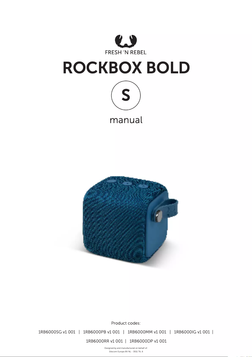 Página nº 1 - Manual de usuario Fresh 'n Rebel Rockbox Bold S