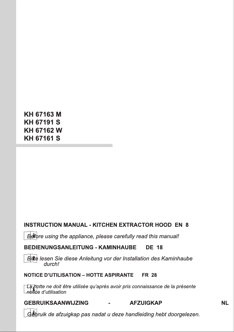 Imagen de la primera página del manual del dispositivo KH 67163 M