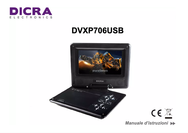 Imagen de la primera página del manual del dispositivo DVXP706USB