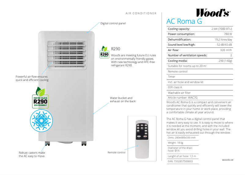 Imagen de la primera página del manual del dispositivo Roma