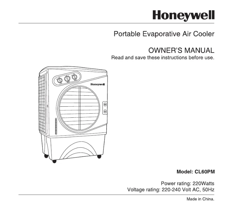Imagen de la primera página del manual del dispositivo CL60PM