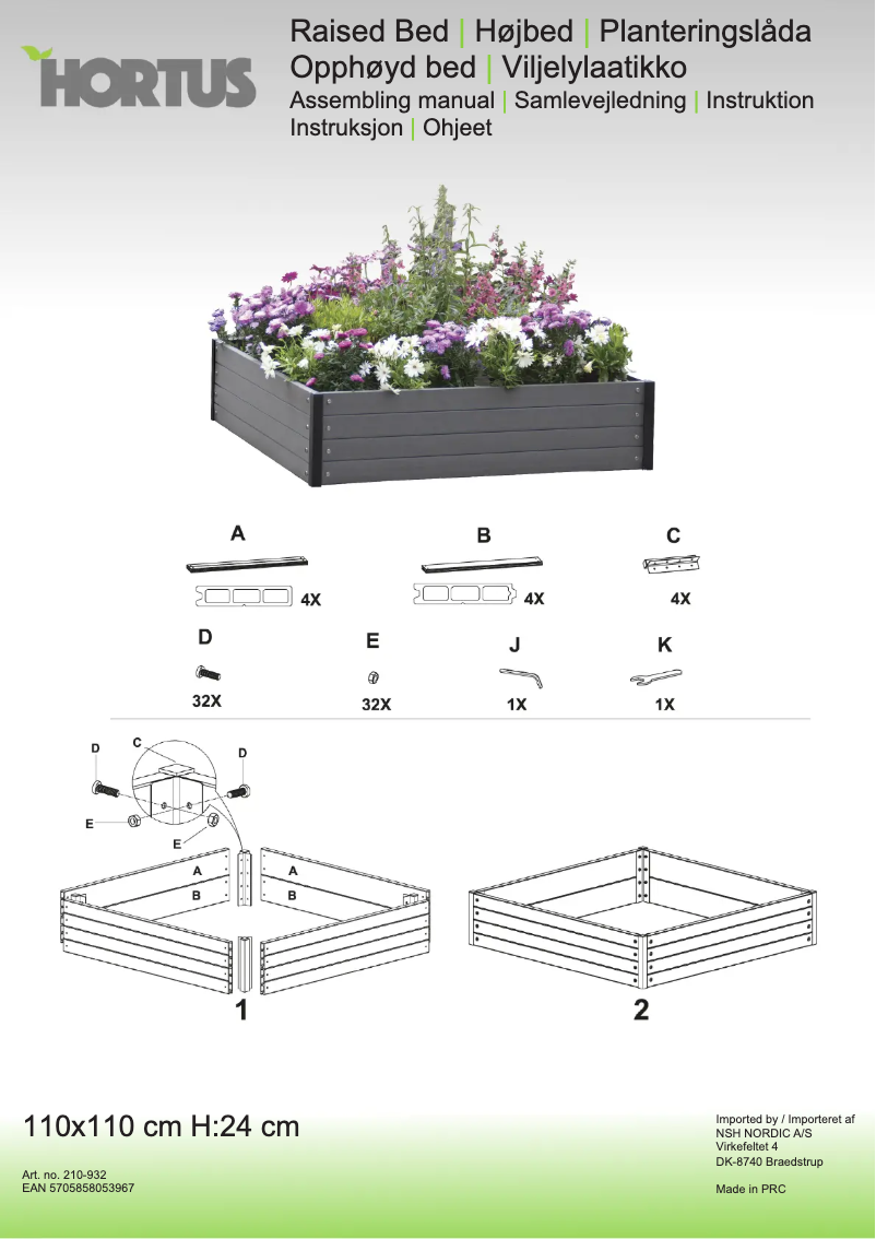 Imagen de la primera página del manual del dispositivo 210-932