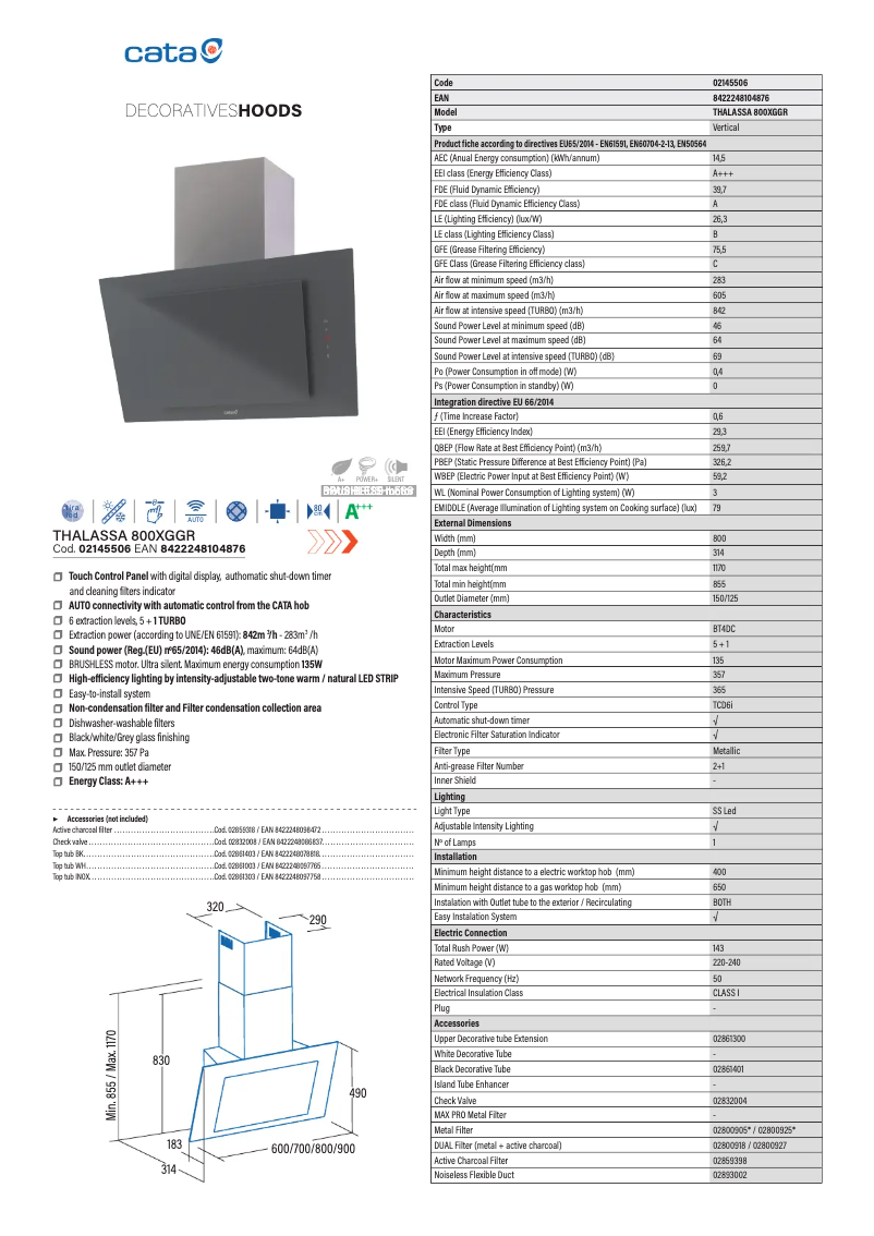 Imagen de la primera página del manual del dispositivo THALASSA GR