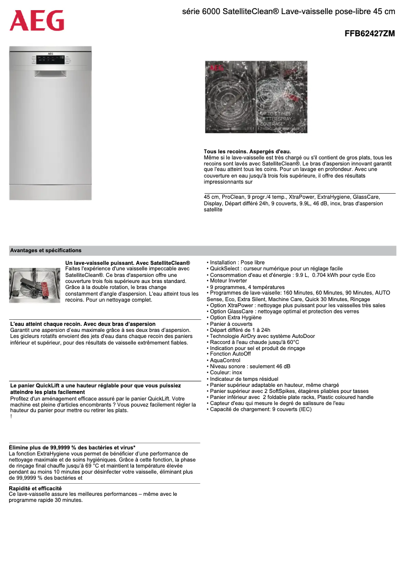 Imagen de la primera página del manual del dispositivo FFB62427ZM