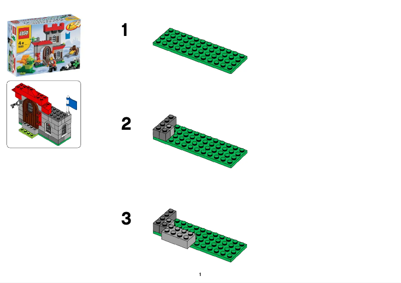 Página 1 del manual Manual de usuario Lego ® Castle Building Set
