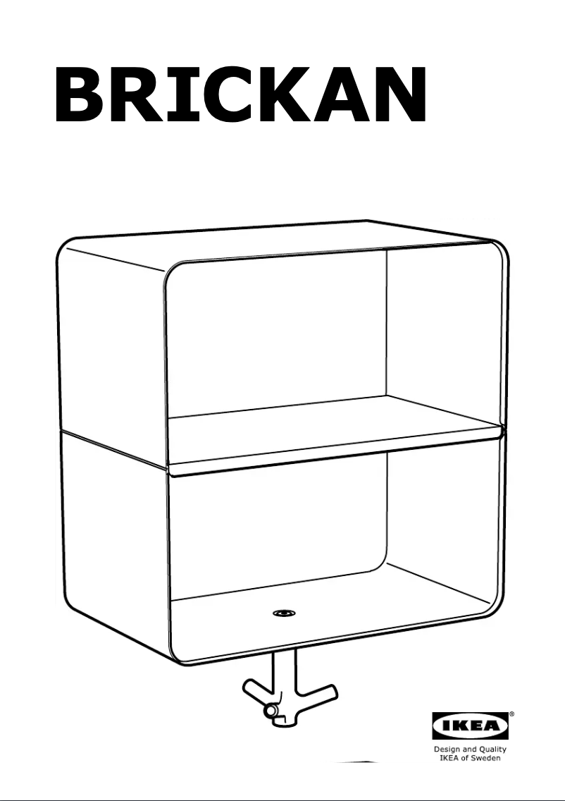 Página 1 del manual Manual de usuario Ikea BRICKAN