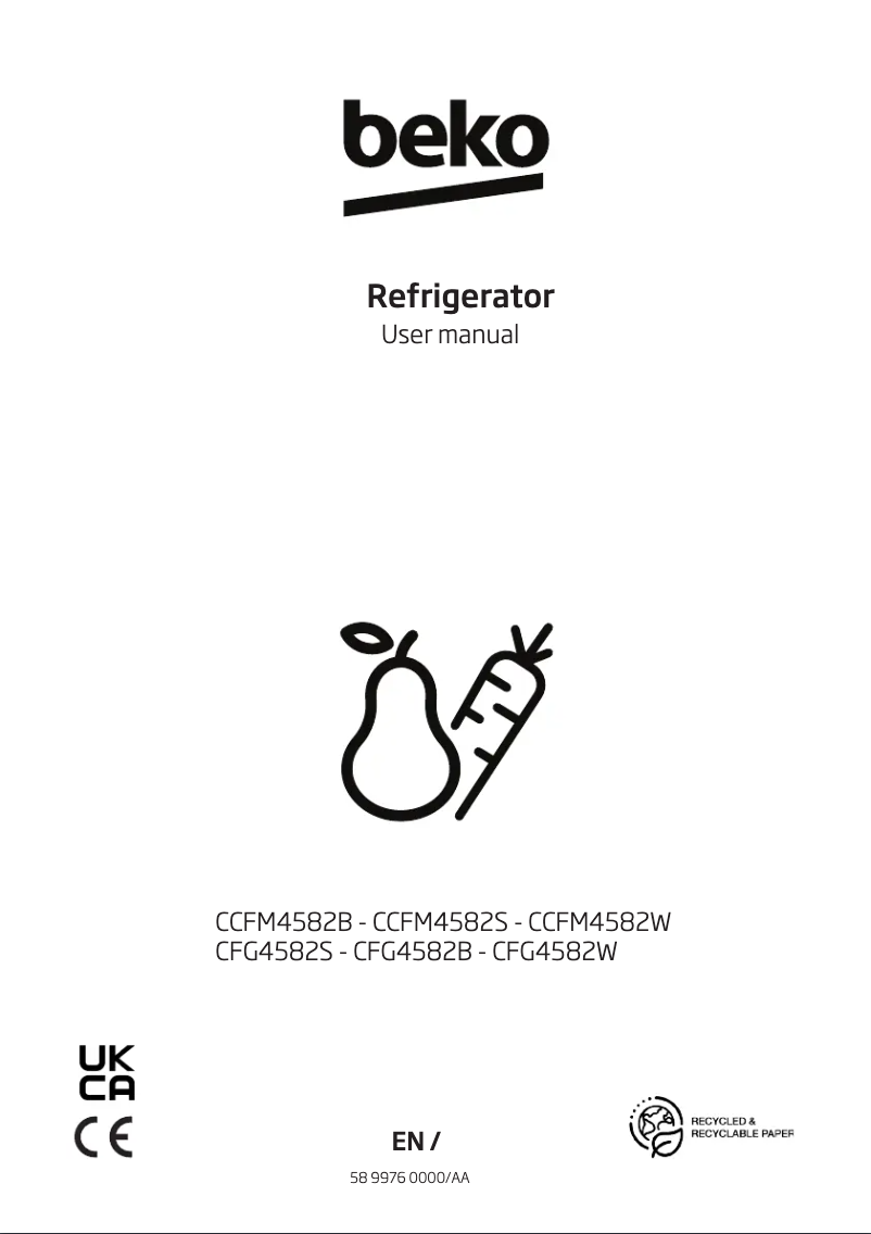 Imagen de la primera página del manual del dispositivo CCFM4582B