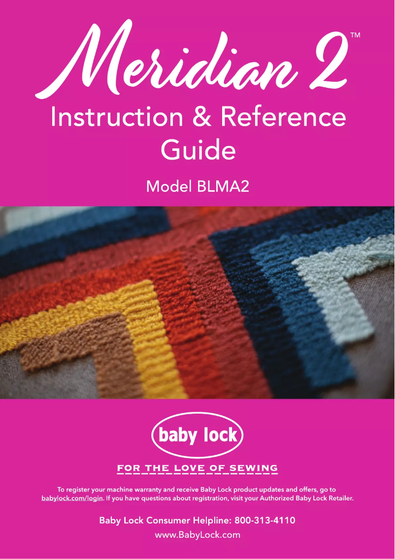 Página 1 del manual Manual de usuario Baby Lock Meridian 2 BLMA2
