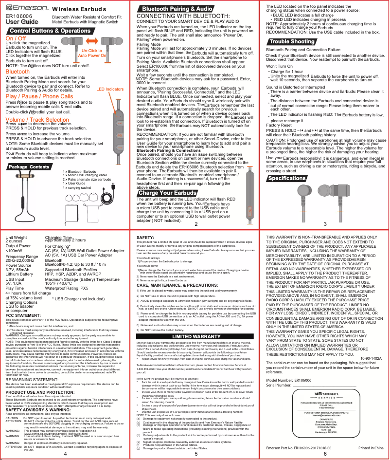 Imagen de la primera página del manual del dispositivo ER106006
