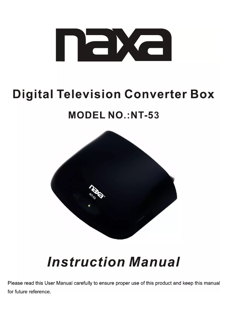 Imagen de la primera página del manual del dispositivo NT-53