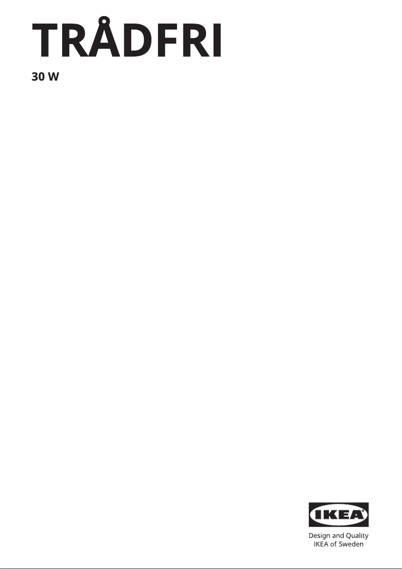 Imagen de la primera página del manual del dispositivo TRÅDFRI 603.426.61