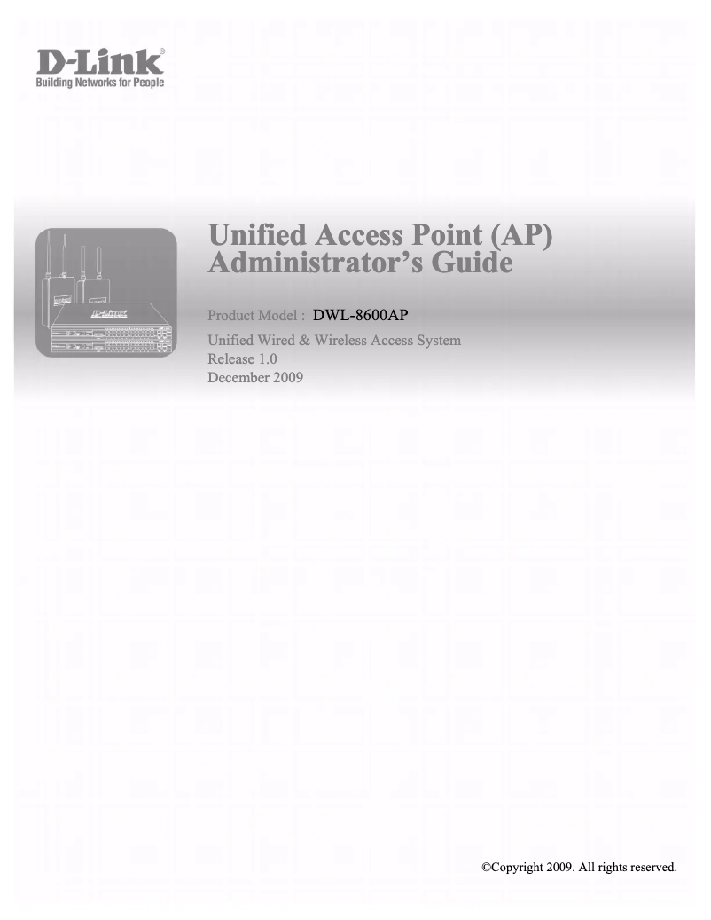 Imagen de la primera página del manual del dispositivo Wireless N Quadband Unified Access Point