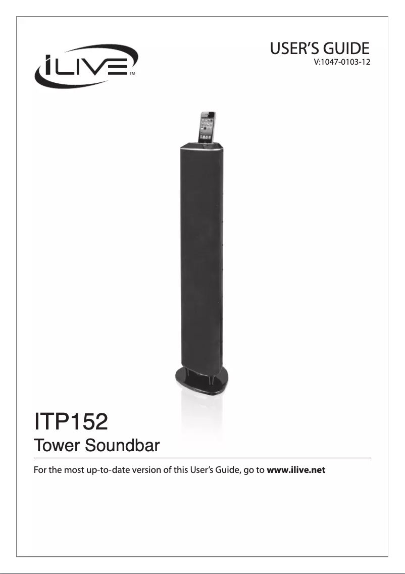 Imagen de la primera página del manual del dispositivo ITP152B