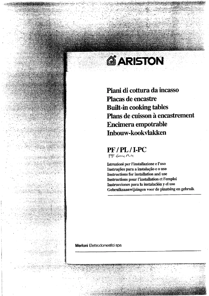 Imagen de la primera página del manual del dispositivo PF 604