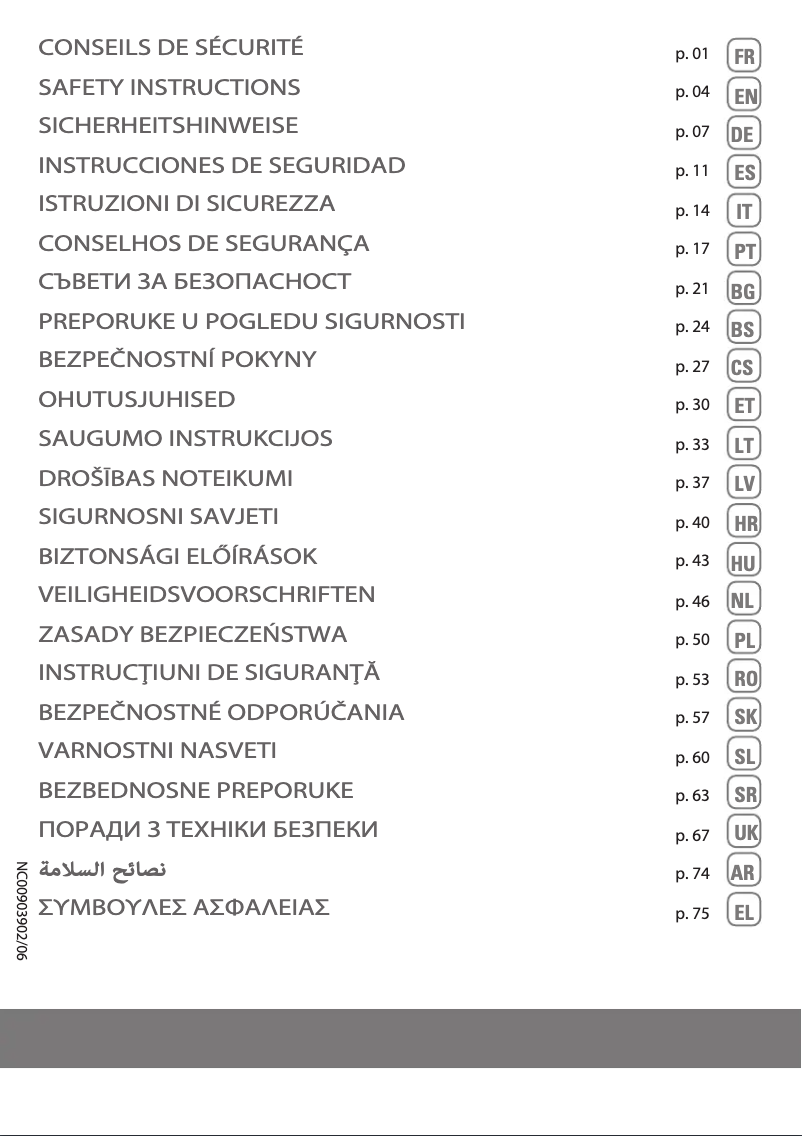 Página nº 1 - Instrucciones de seguridad Rowenta Compact Power Cyclonic Animal Care RO3786