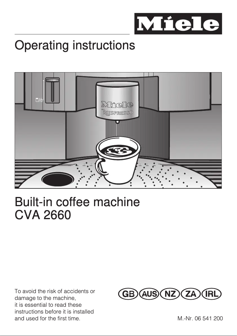 Imagen de la primera página del manual del dispositivo CVA 2660