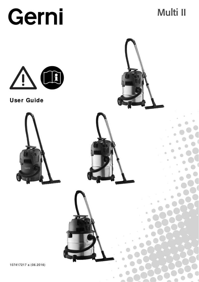 Página nº 1 - Manual de usuario Gerni Multi II