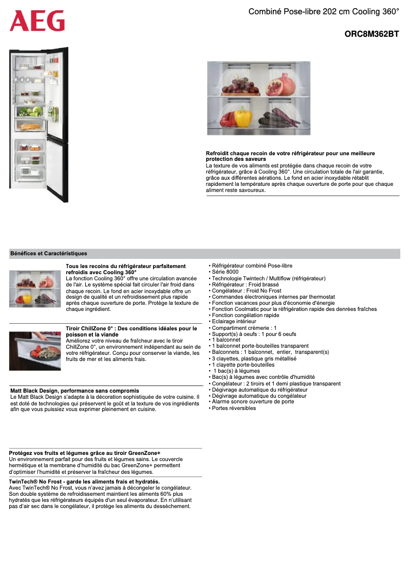 Imagen de la primera página del manual del dispositivo ORC8M362BT