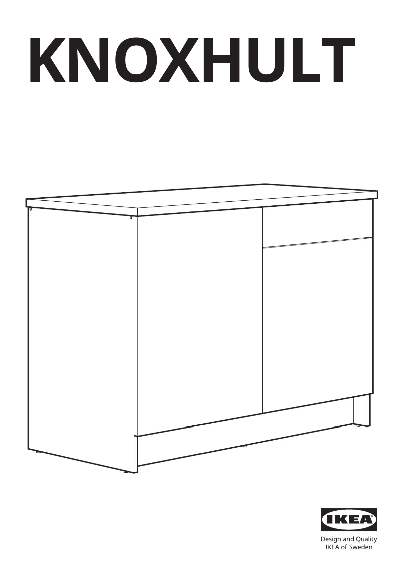 Página 1 del manual Manual de usuario Ikea KNOXHULT 603.722.62