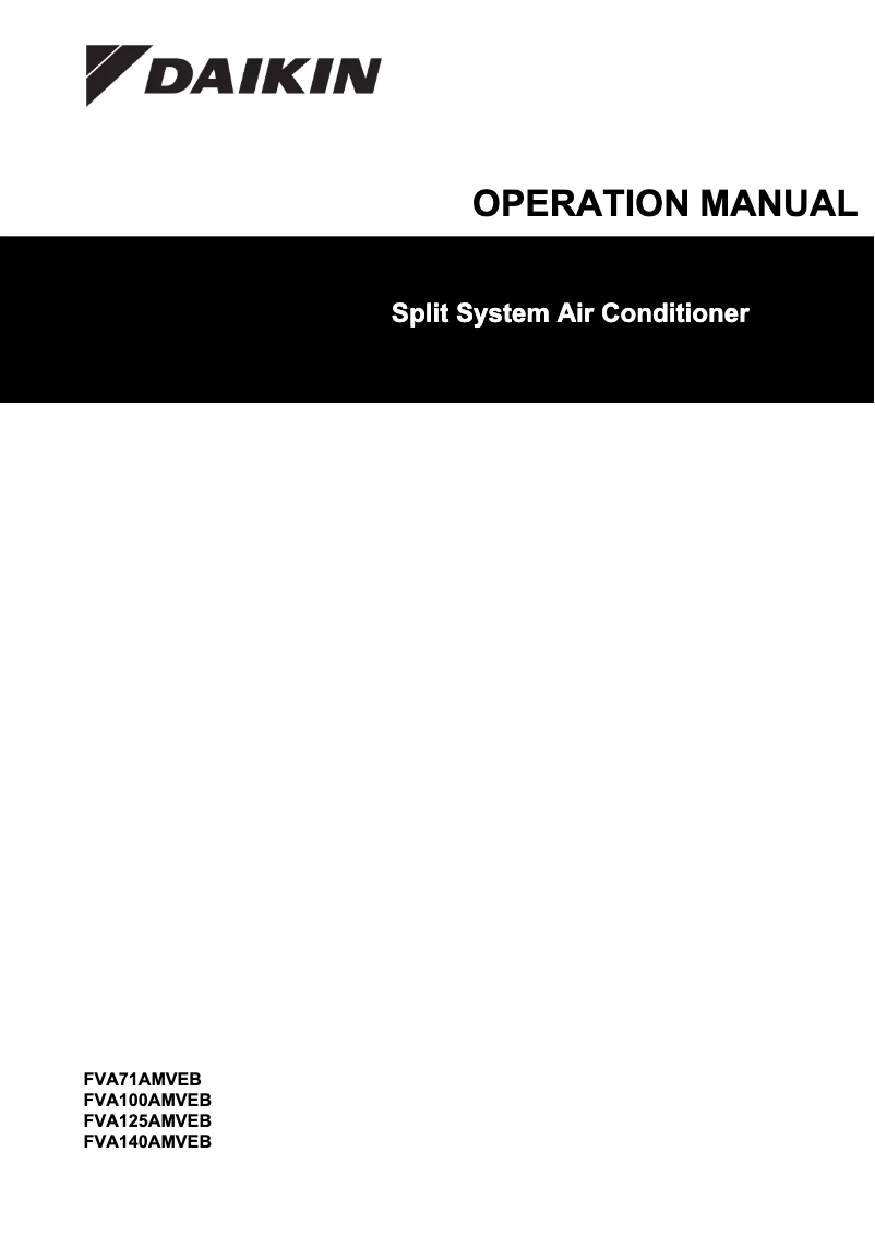 Imagen de la primera página del manual del dispositivo FVA100AMVEB