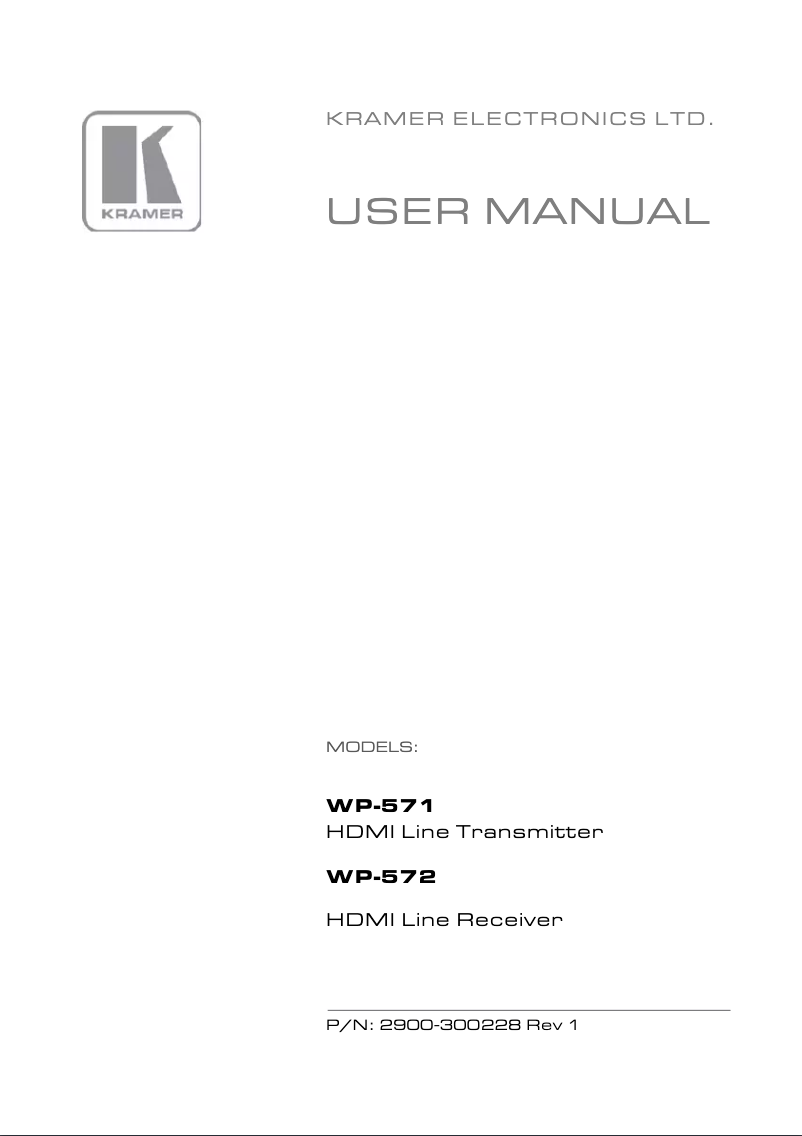 Imagen de la primera página del manual del dispositivo WP-571-B