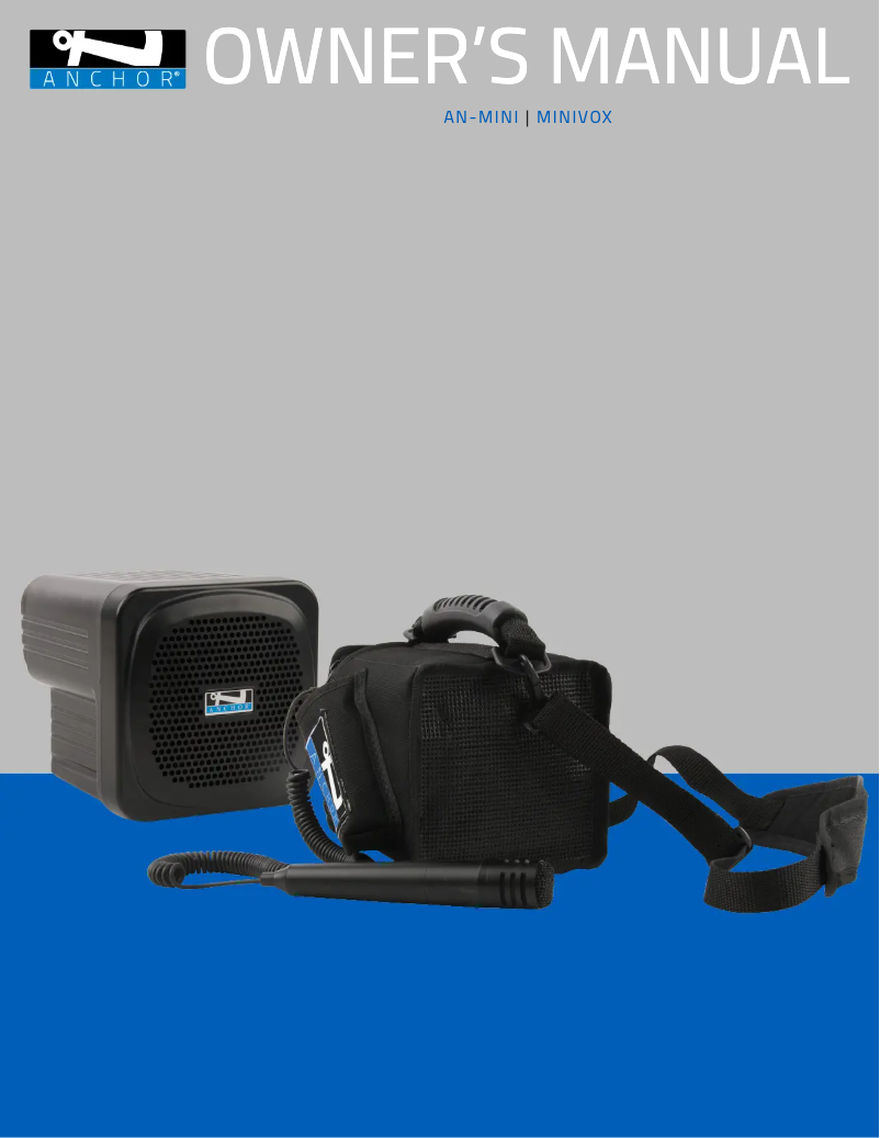 Página nº 1 - Manual de usuario Anchor Audio AV-Mini