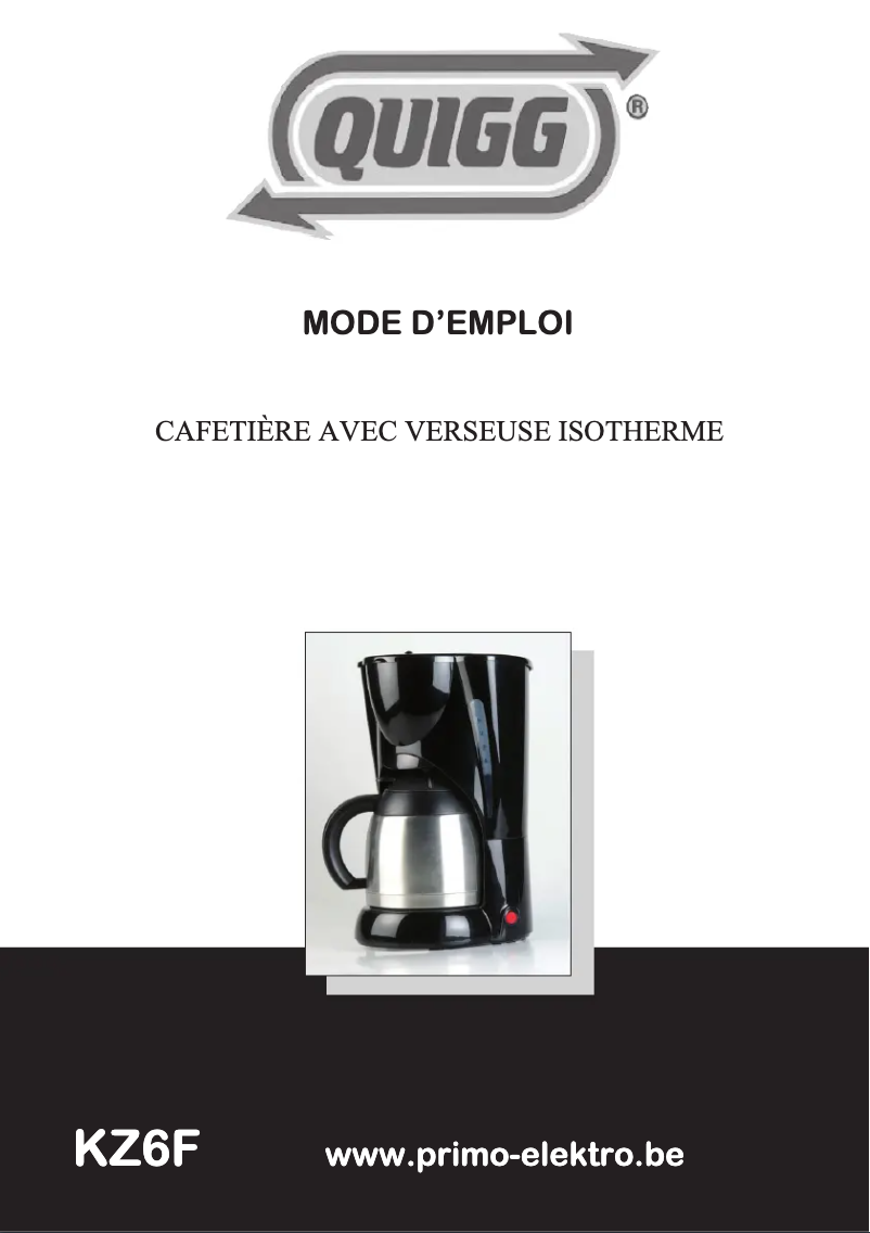 Página 1 del manual Manual de usuario Quigg KZ6F