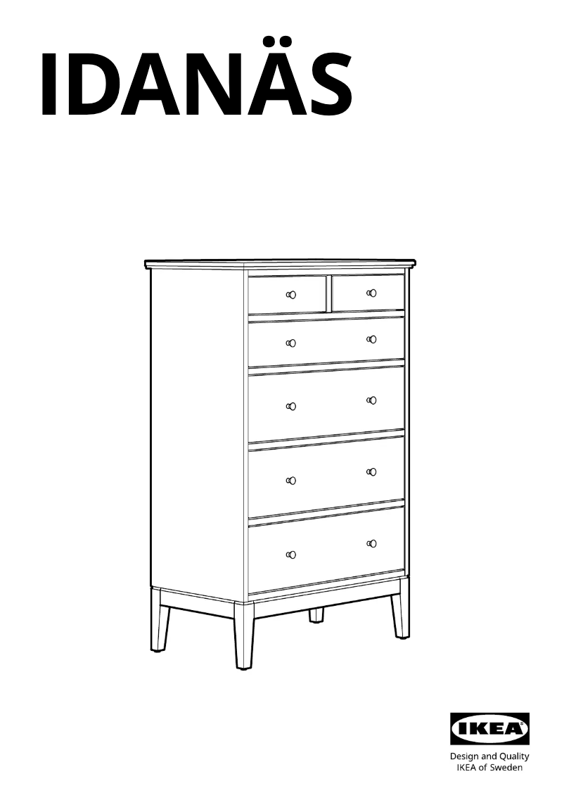 Imagen de la primera página del manual del dispositivo IDANÄS 004.586.97