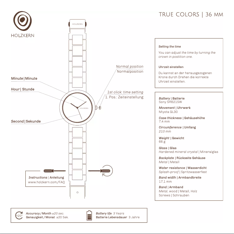Imagen de la primera página del manual del dispositivo Die Furchtlose