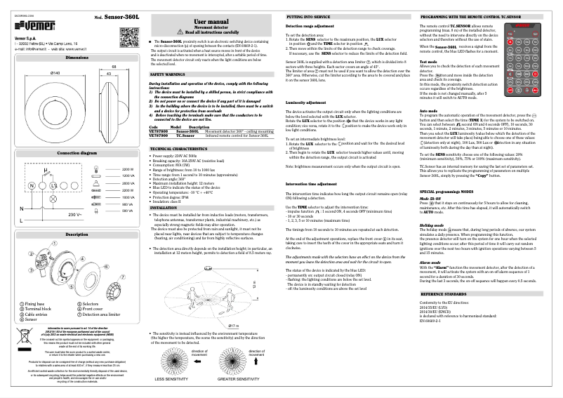 Imagen de la primera página del manual del dispositivo TC.Sensor