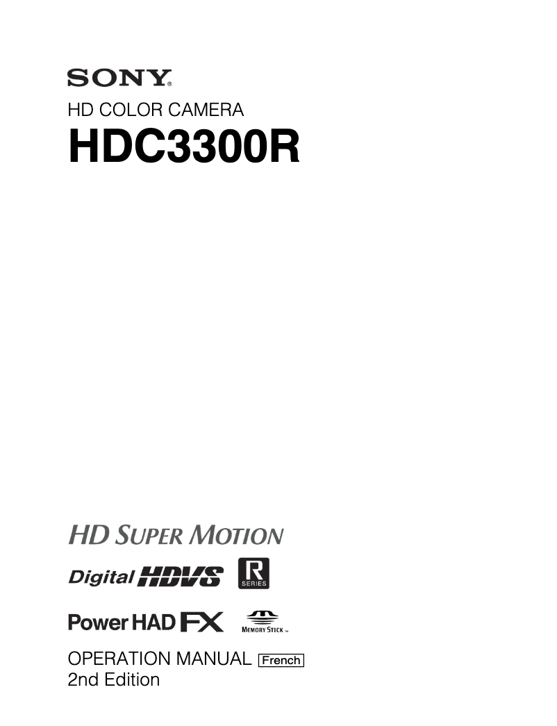 Imagen de la primera página del manual del dispositivo HDC3300R