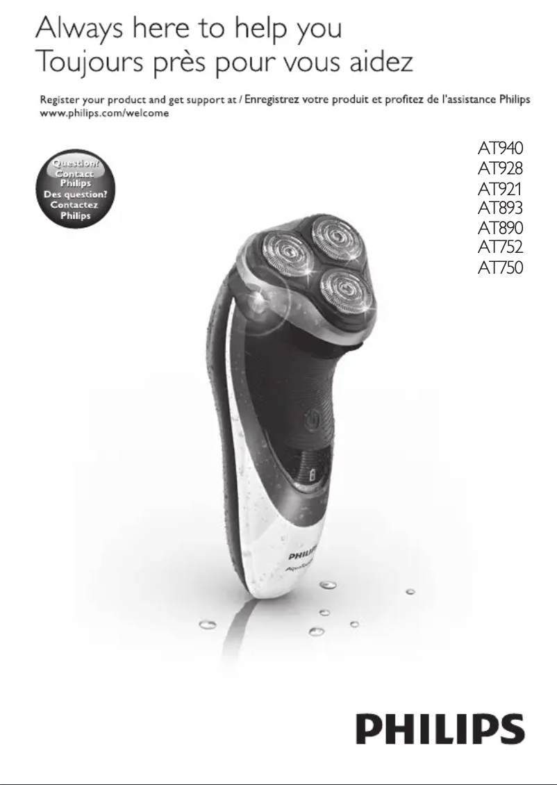 Imagen de la primera página del manual del dispositivo AquaTouch AT753