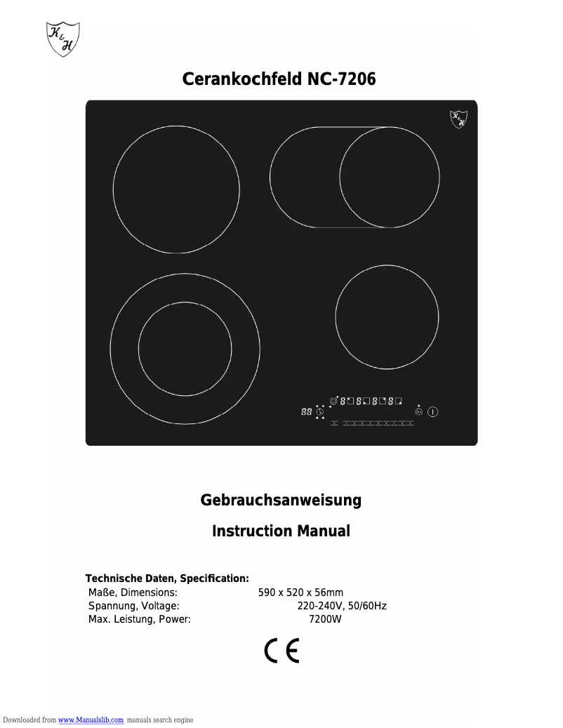 Página 1 del manual Manual de usuario K&H NC-7206