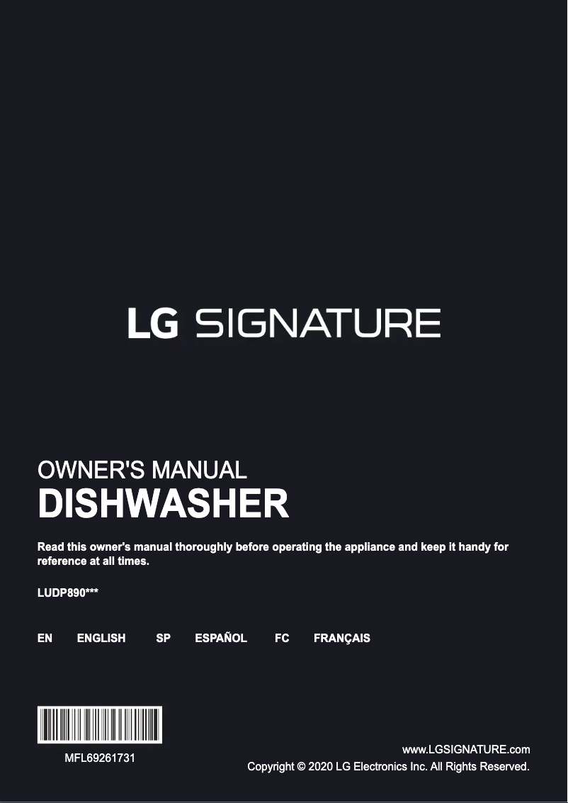 Imagen de la primera página del manual del dispositivo LUDP8908SN