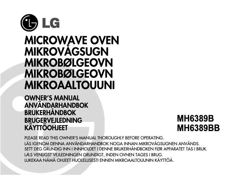 Imagen de la primera página del manual del dispositivo MH6389B