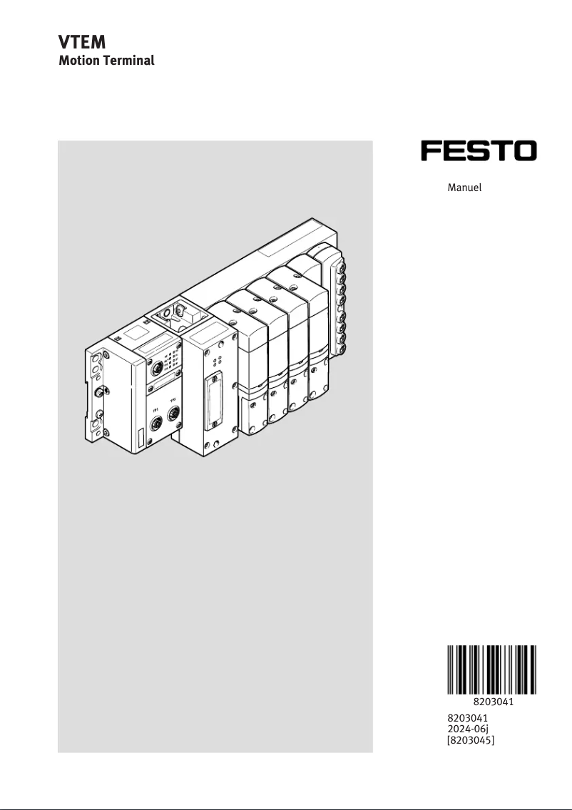 Página 1 del manual Manual de usuario Festo VTEM
