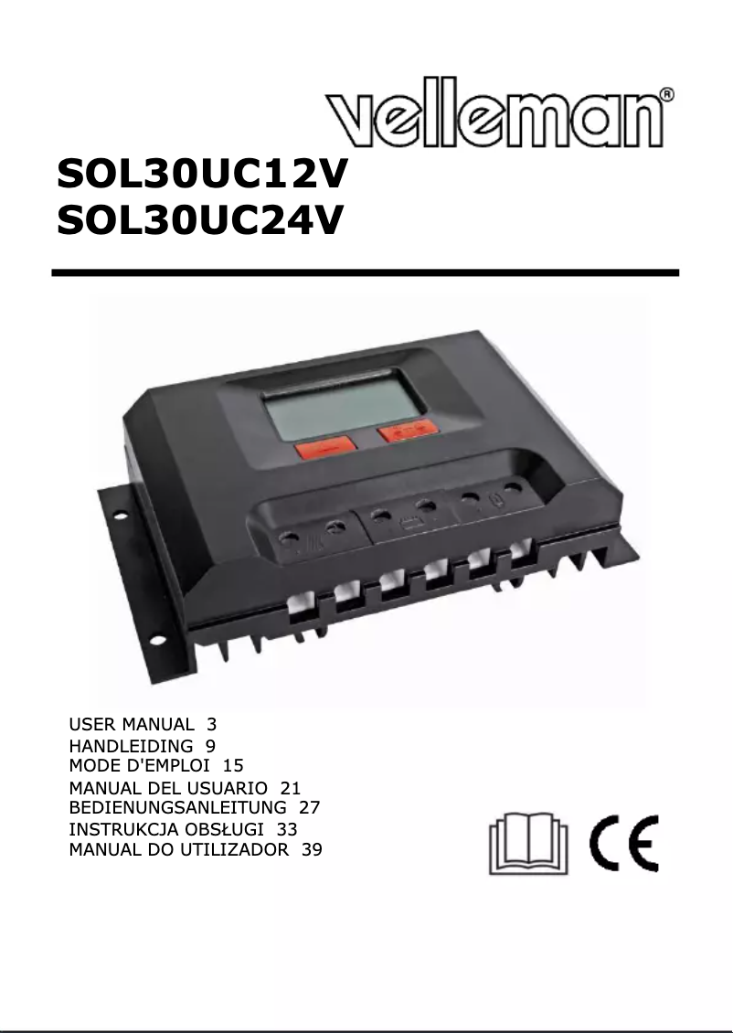 Imagen de la primera página del manual del dispositivo SOL30UC24V