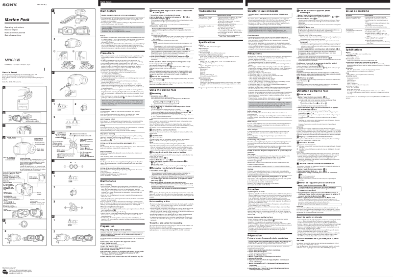 Página nº 1 - Manual de usuario Sony MPK-PHB