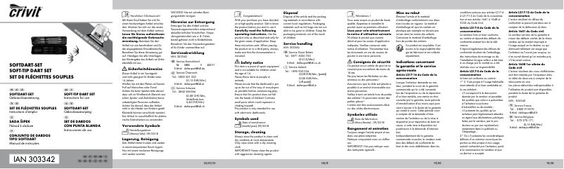 Imagen de la primera página del manual del dispositivo IAN 303342