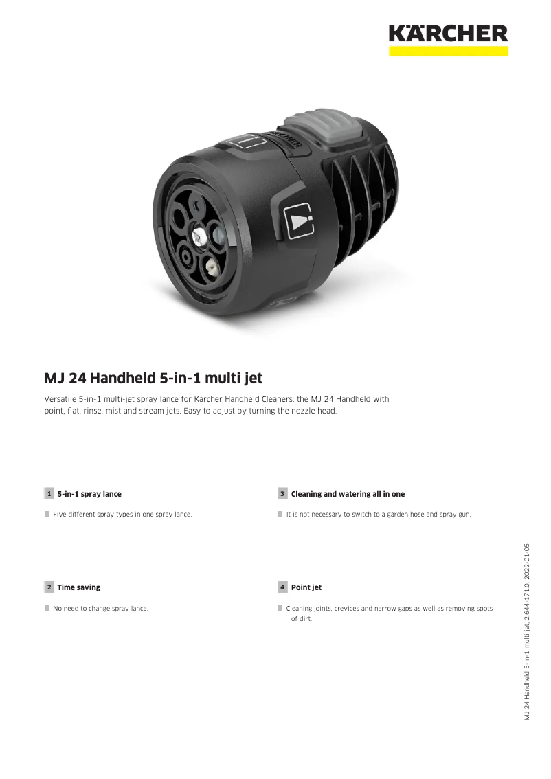 Imagen de la primera página del manual del dispositivo MJ 24