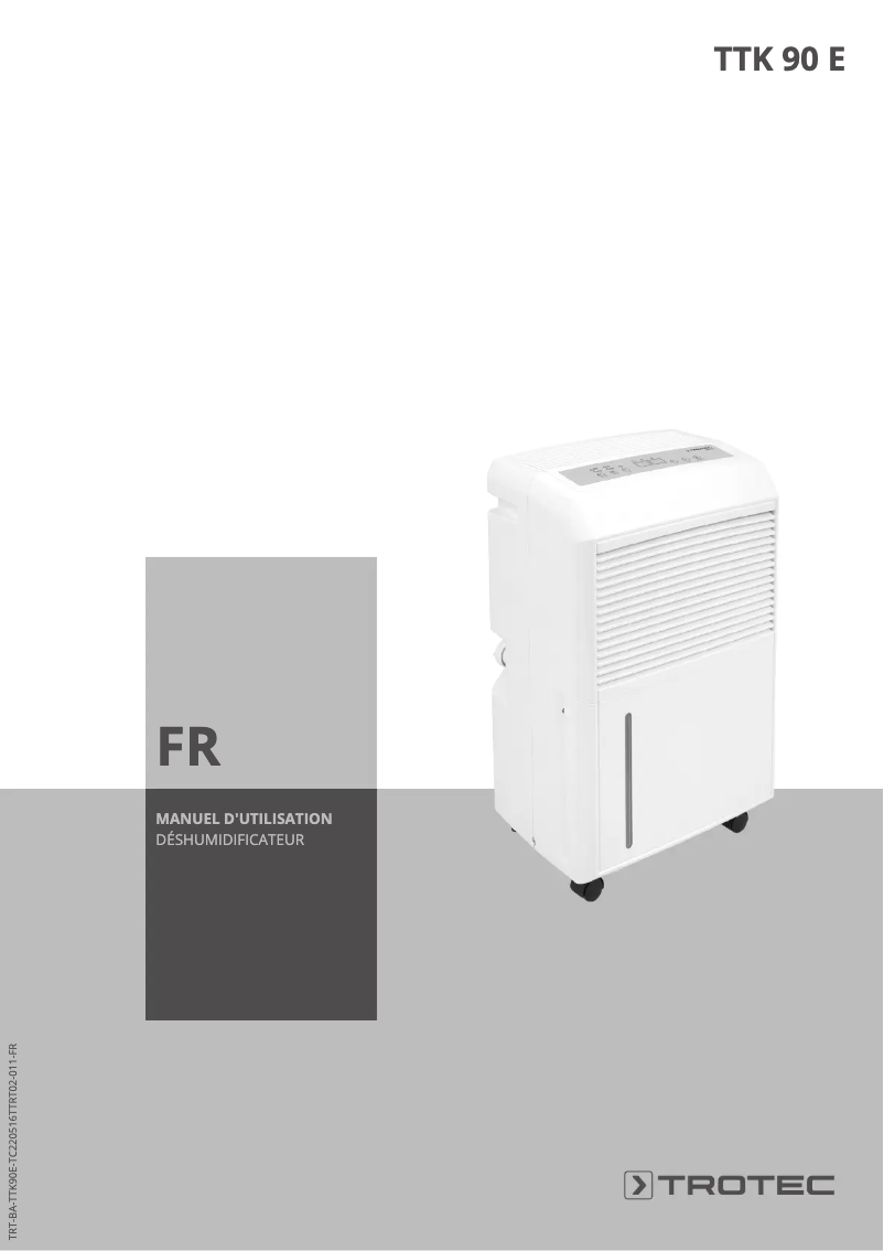 Página 1 del manual Manual de usuario Trotec TTK 90 E